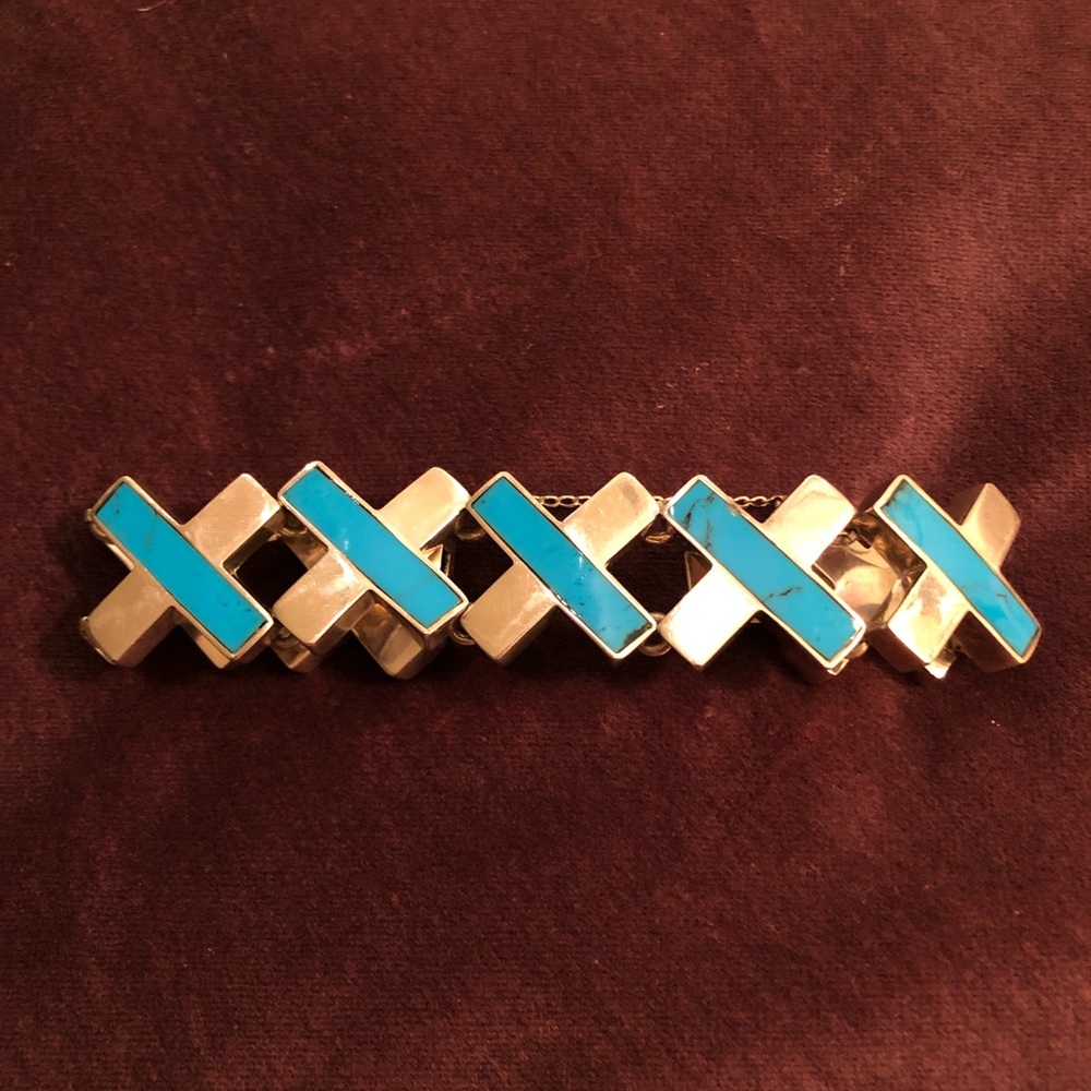 Sterling Silver and turquoise bracelet vintage